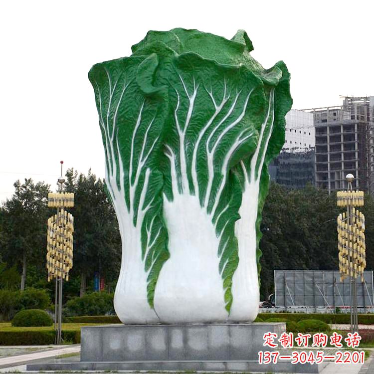 厦门白菜雕塑-公园园林仿真植物景观