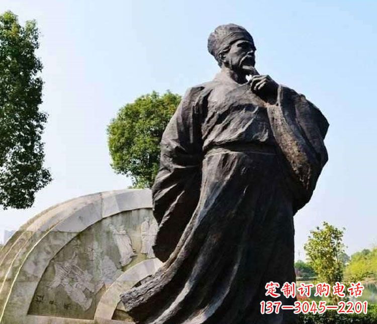 厦门北宋思想家王安石铜雕