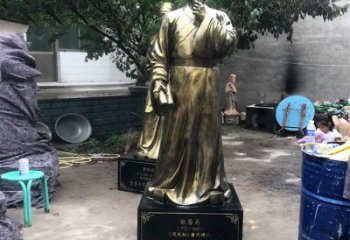 厦门白居易仿铜雕像经典中国古代诗人的艺术再现