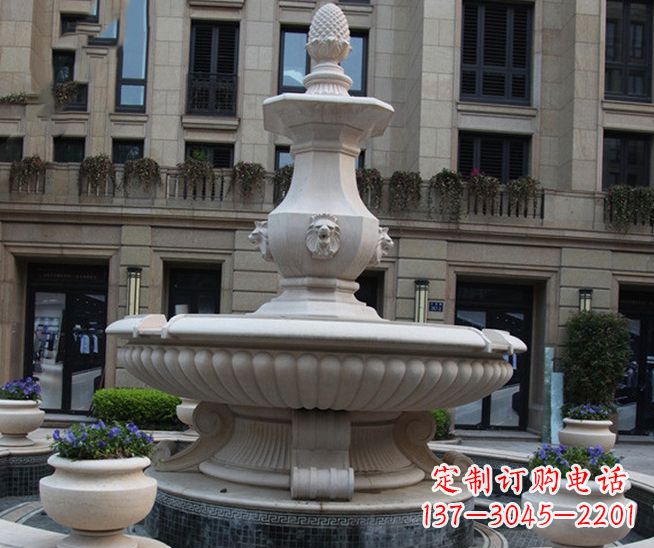 厦门别墅景观石雕大理石喷泉