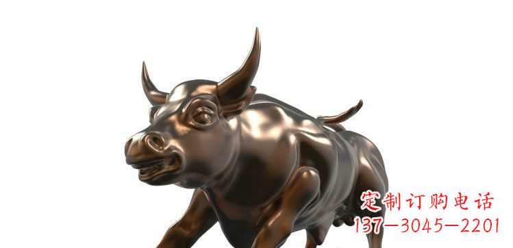 厦门玻璃钢仿铜牛公园动物雕塑_1