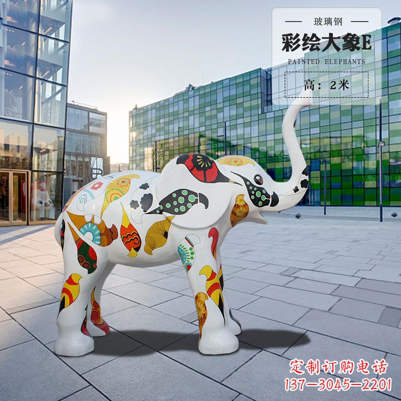 厦门玻璃钢仿真大象雕塑