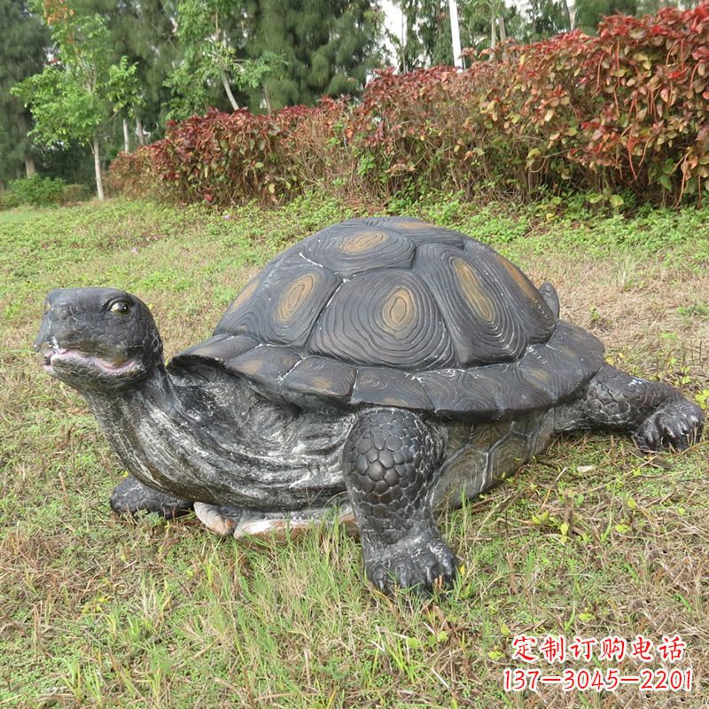 厦门玻璃钢仿真动物乌龟雕塑摆件