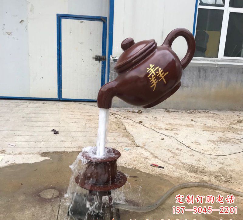 厦门玻璃钢茶壶雕塑——精致细腻的艺术品