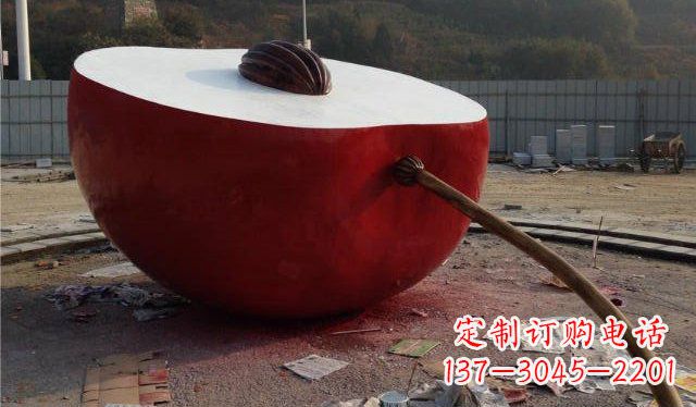 厦门精美不锈钢苹果雕塑