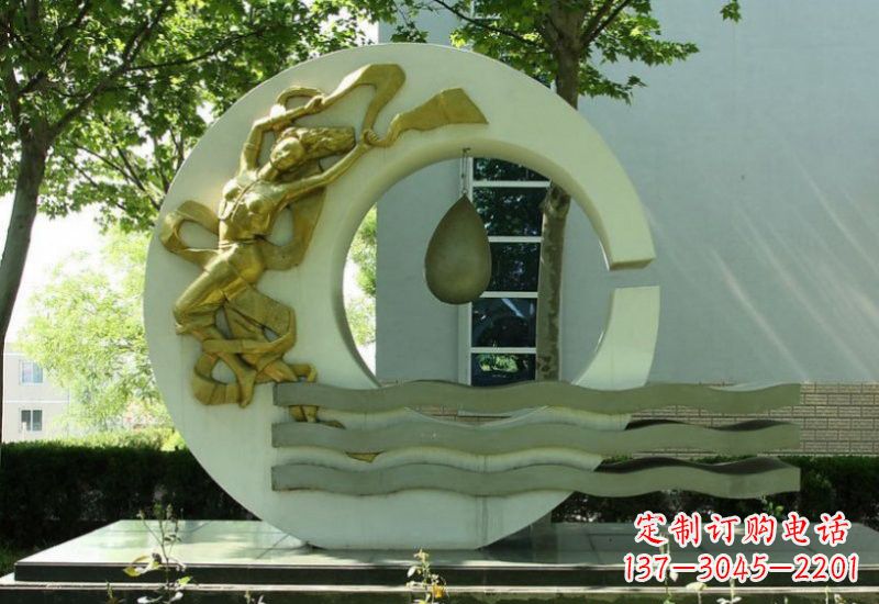 厦门不锈钢嫦娥奔月雕塑