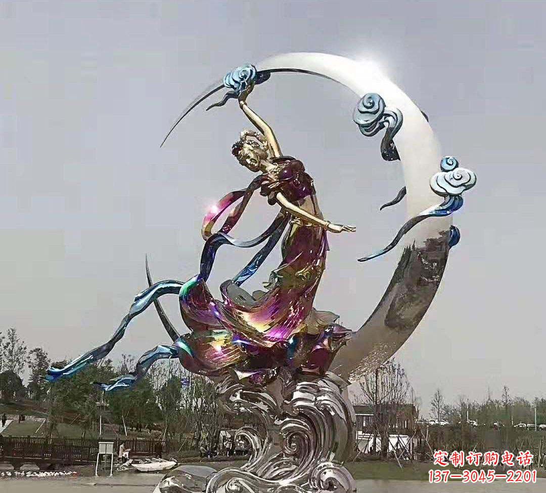 厦门不锈钢嫦娥奔月雕塑