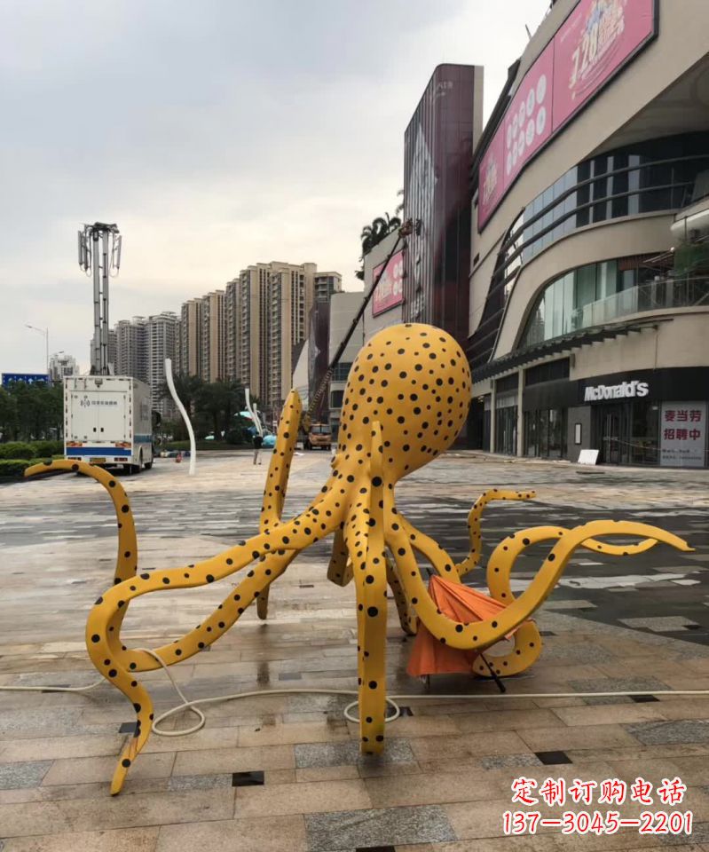 厦门不锈钢章鱼雕塑一座海洋之城的标志