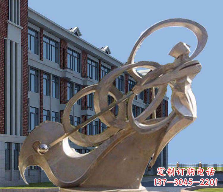 厦门不锈钢制作的高尔夫球人物雕塑