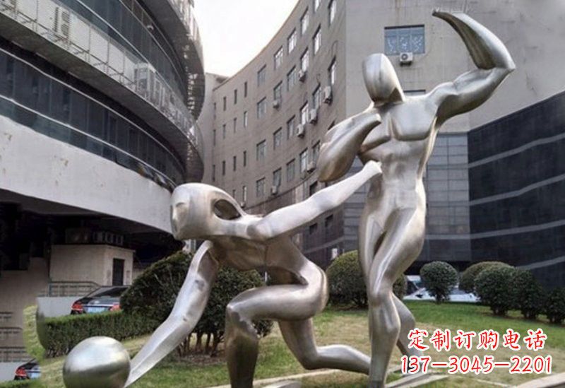 厦门不锈钢打保龄球雕塑