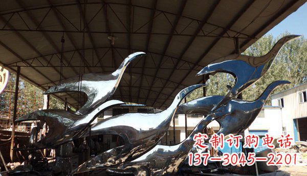 厦门不锈钢大雁雕塑 (2)