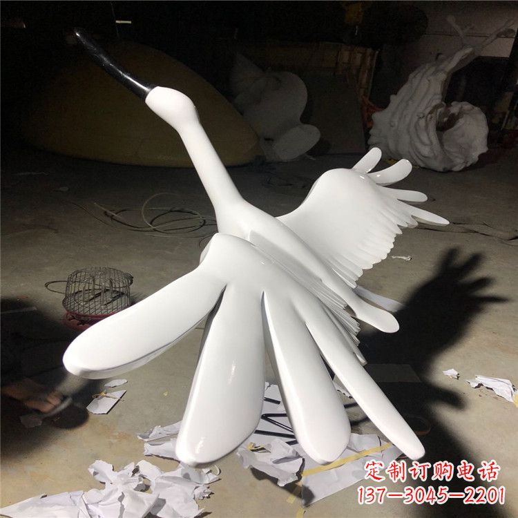 厦门不锈钢丹顶鹤雕塑