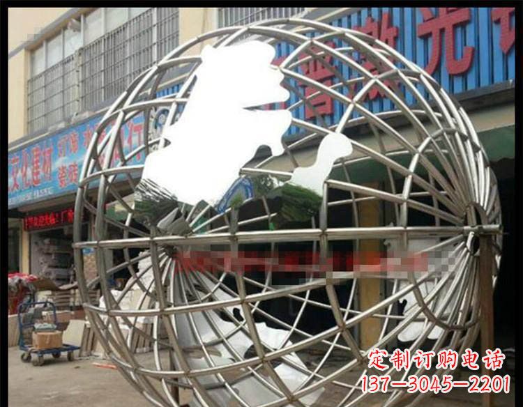 厦门不锈钢地球公园景观雕塑 (2)