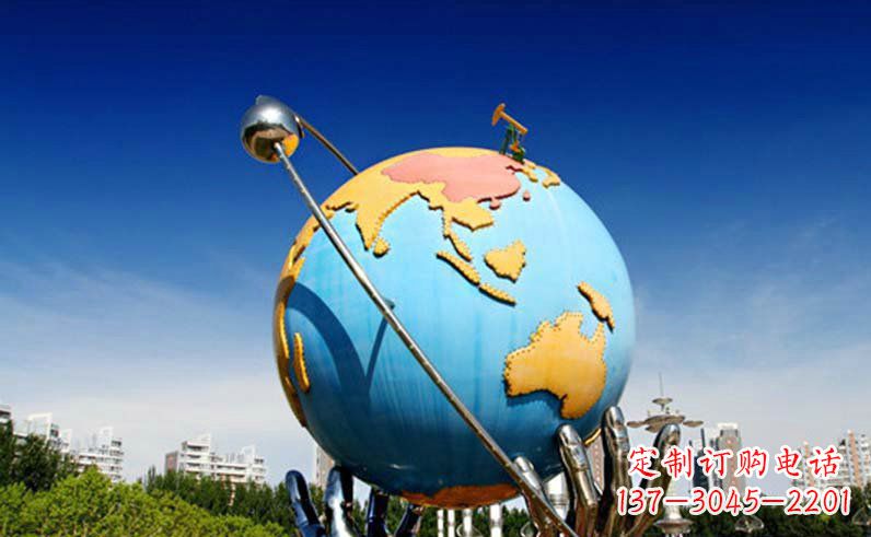厦门不锈钢地球仪雕塑精致的艺术之作