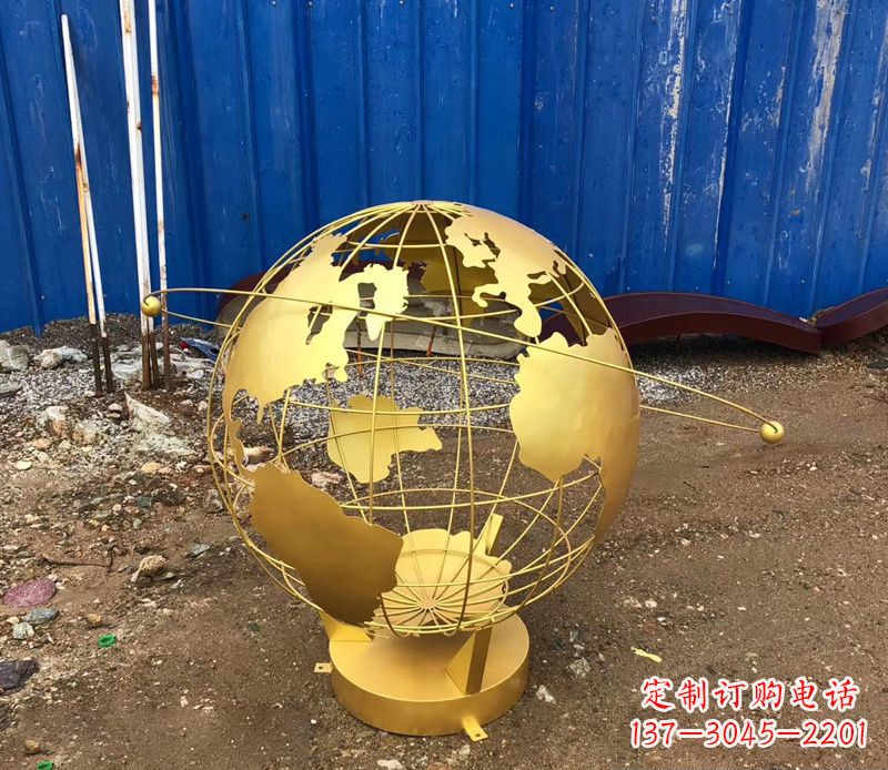 厦门不锈钢地球仪抽象雕塑