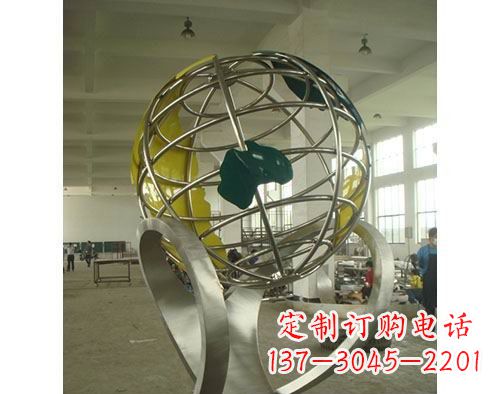 厦门不锈钢地球仪雕塑以艺术美化景观