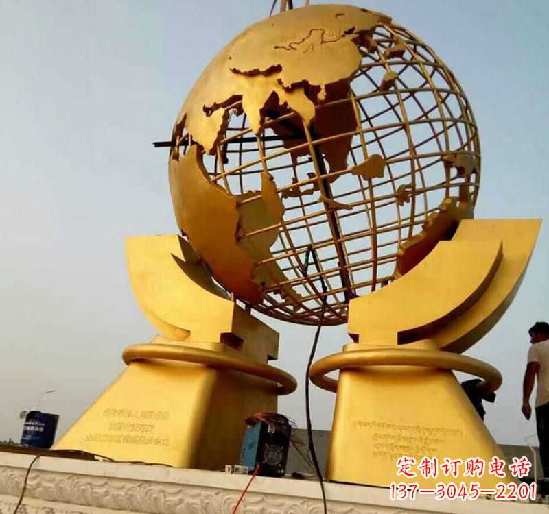 厦门不锈钢地球仪镂空雕塑