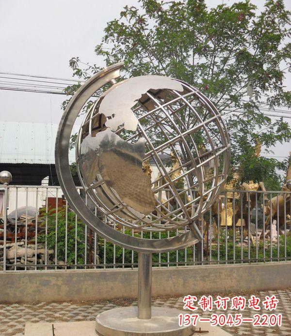 厦门不锈钢地球仪校园雕塑_1