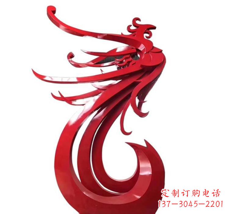厦门不锈钢凤凰景观雕塑 (2)