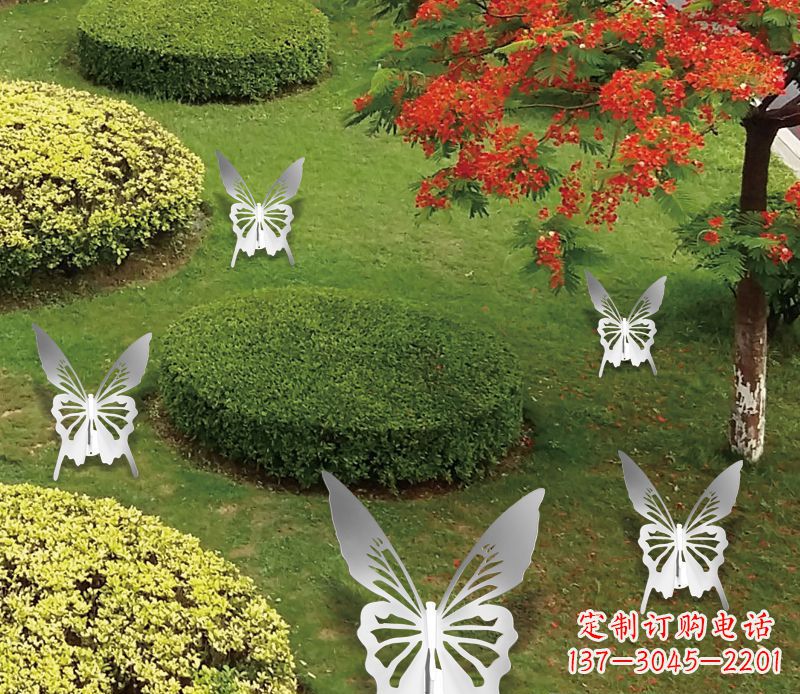 厦门灵动飞舞不锈钢蝴蝶雕塑