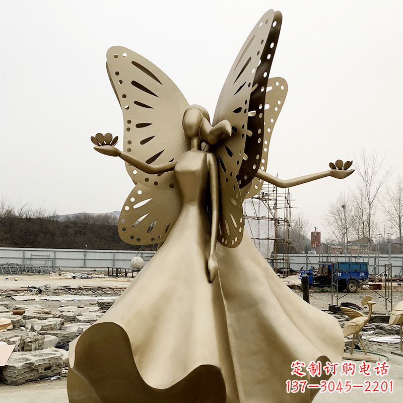 厦门不锈钢蝴蝶少女艺术与美的完美结合