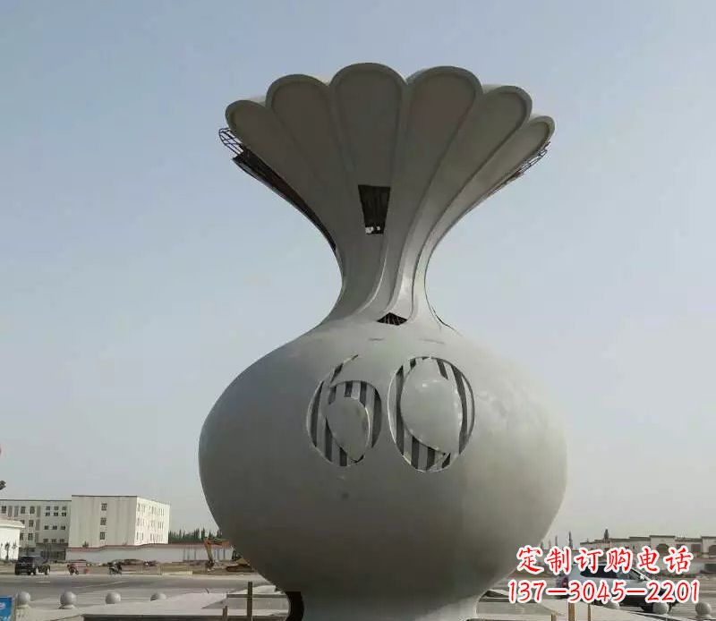 厦门精美不锈钢花篮雕塑