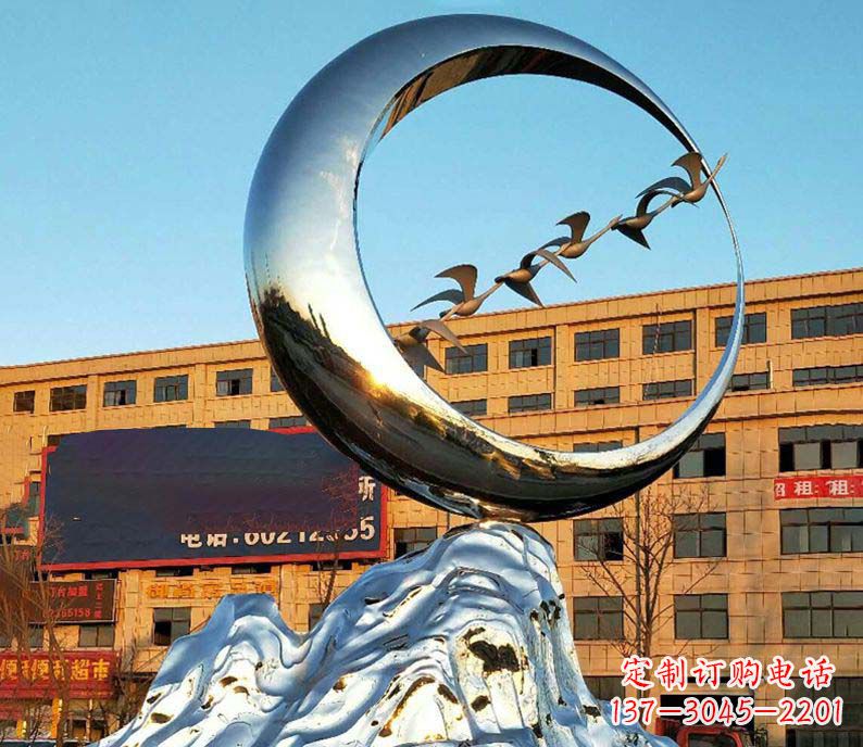 厦门雁雕塑不锈钢的艺术精灵