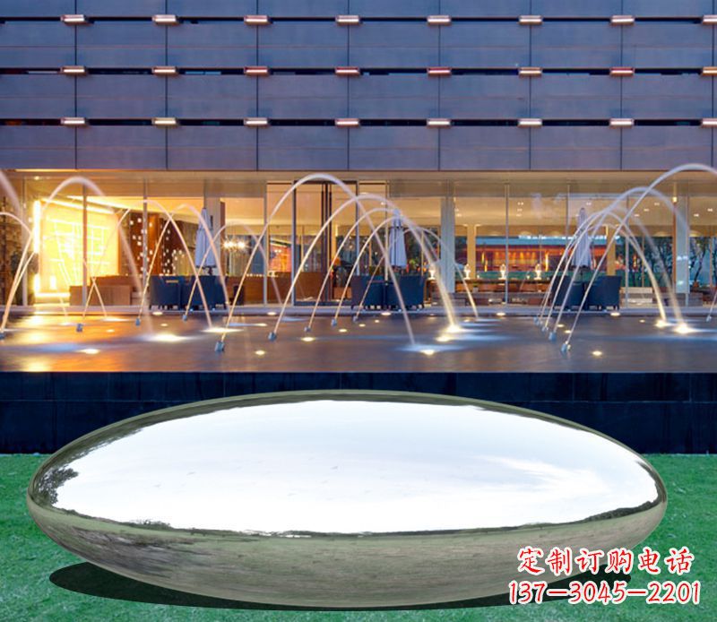 厦门不锈钢镜面鹅卵石雕塑