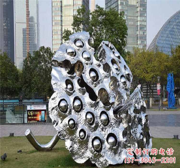 厦门不锈钢莲蓬雕塑源自中国传统文化的精美作品