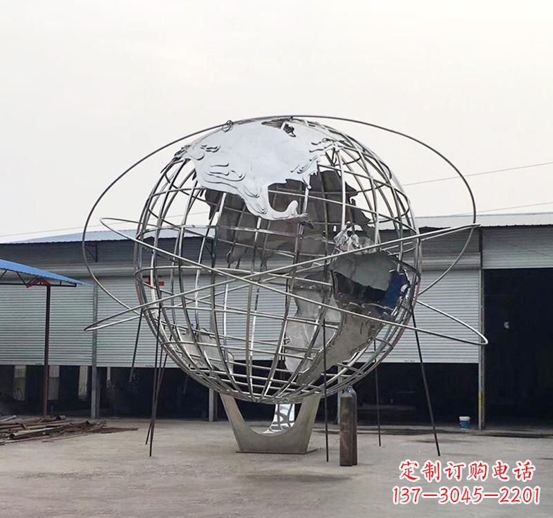 厦门不锈钢镂空地球雕塑