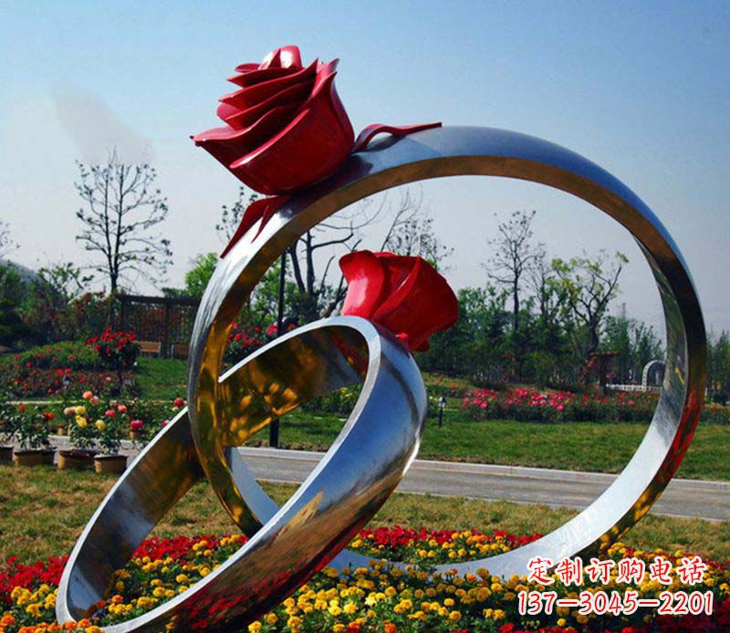 厦门不锈钢玫瑰戒指精美的艺术品