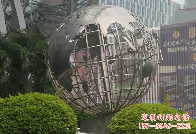 厦门不锈钢企业地球仪雕塑