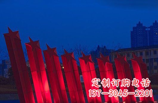 厦门不锈钢五角星雕塑