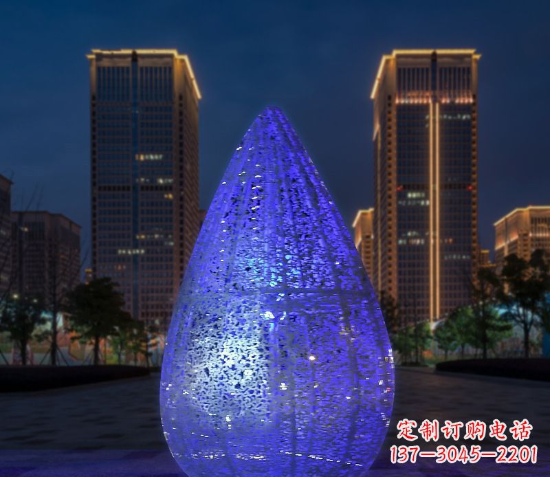 厦门不锈钢小区照明水滴灯