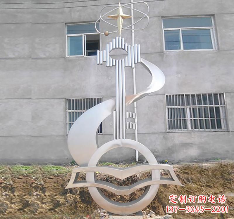 厦门不锈钢校园书本钥匙雕塑让回忆留在校园