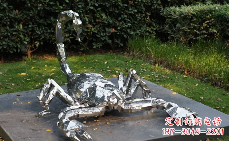 厦门不锈钢蝎子动物雕塑