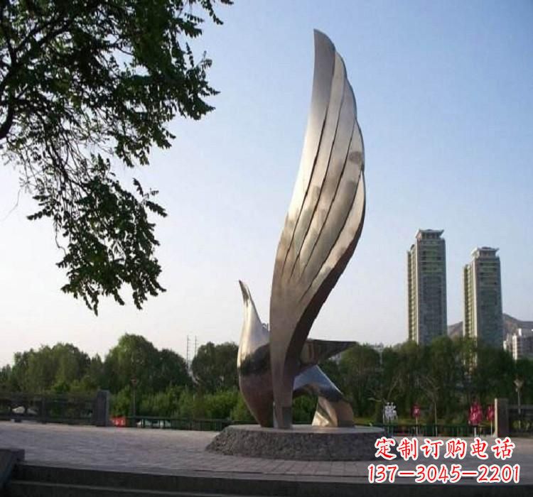 厦门不锈钢艺术翅膀雕塑