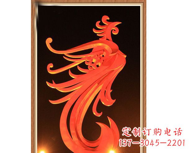 厦门城市不锈钢凤凰雕塑1
