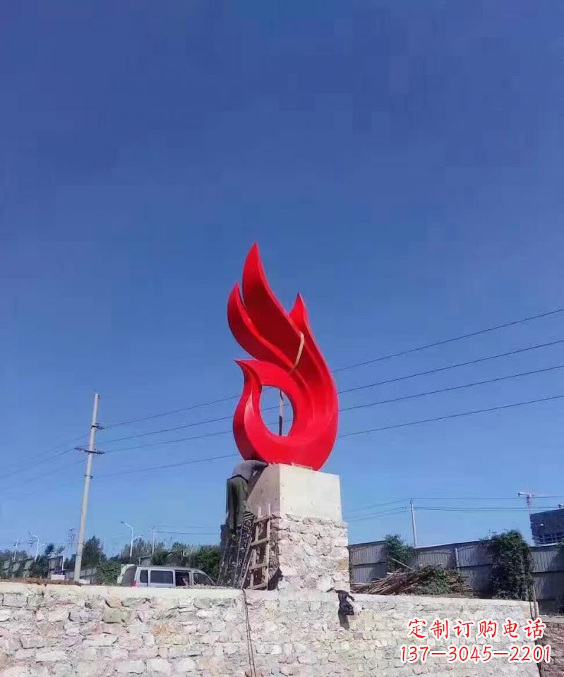 厦门城市不锈钢景观凤凰雕塑