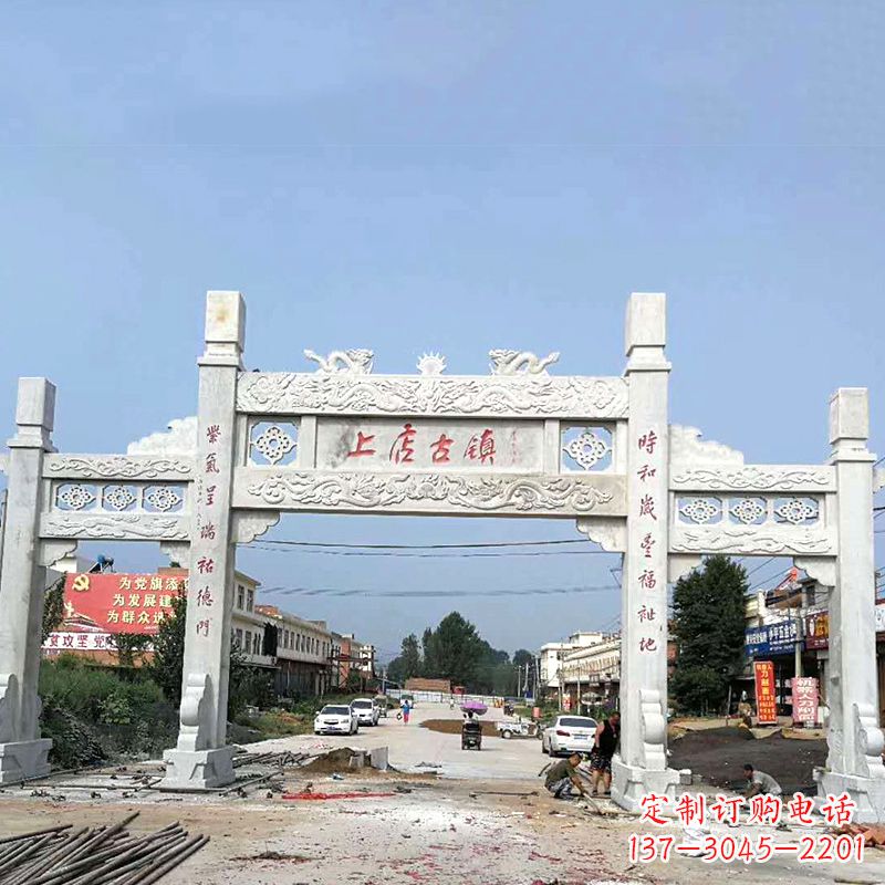 厦门村镇牌坊雕塑传承百年文化