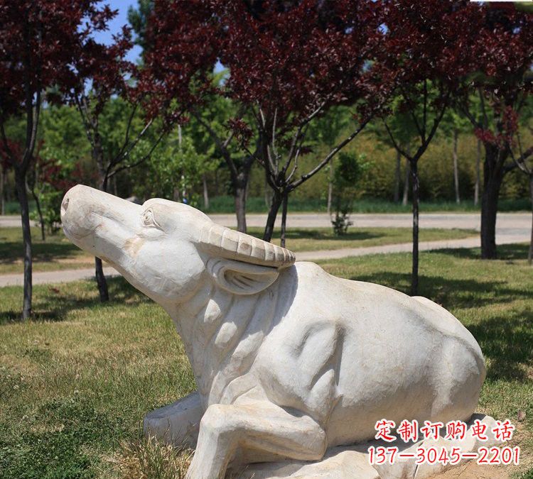 厦门大理石动物牛石雕