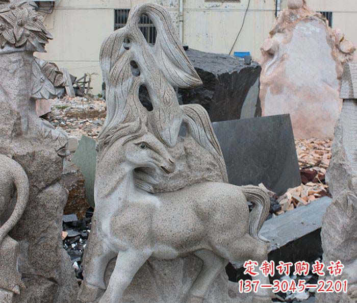 厦门大理石动物马石雕
