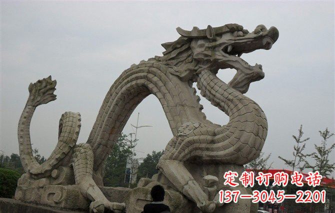 厦门大理石龙雕塑 (2)