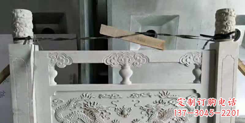 厦门大理石龙浮雕栏板1