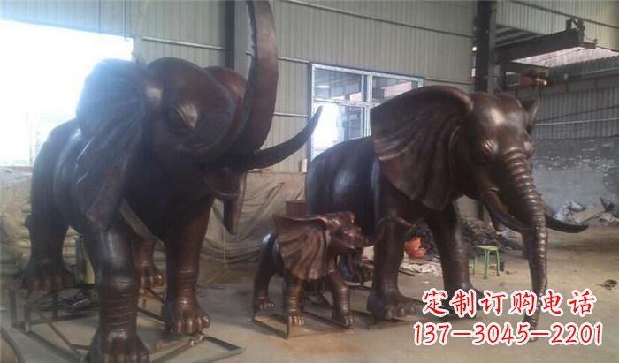 厦门高品质大象铜雕塑