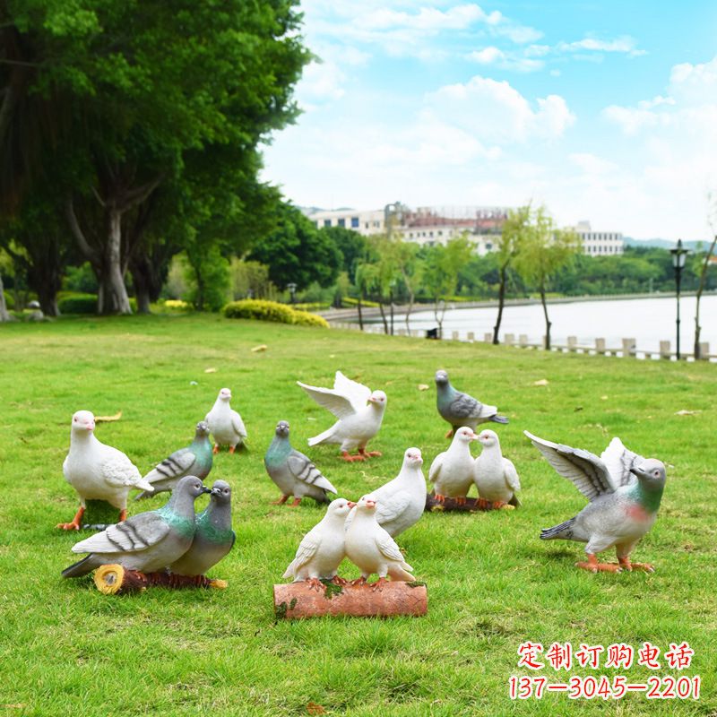 厦门大学雕塑手举和平鸽