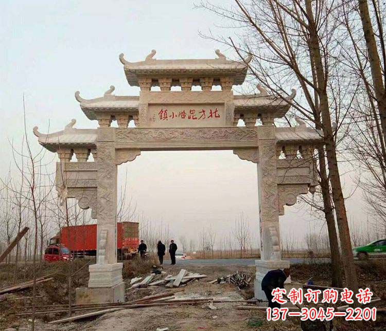 厦门大理石牌坊石雕