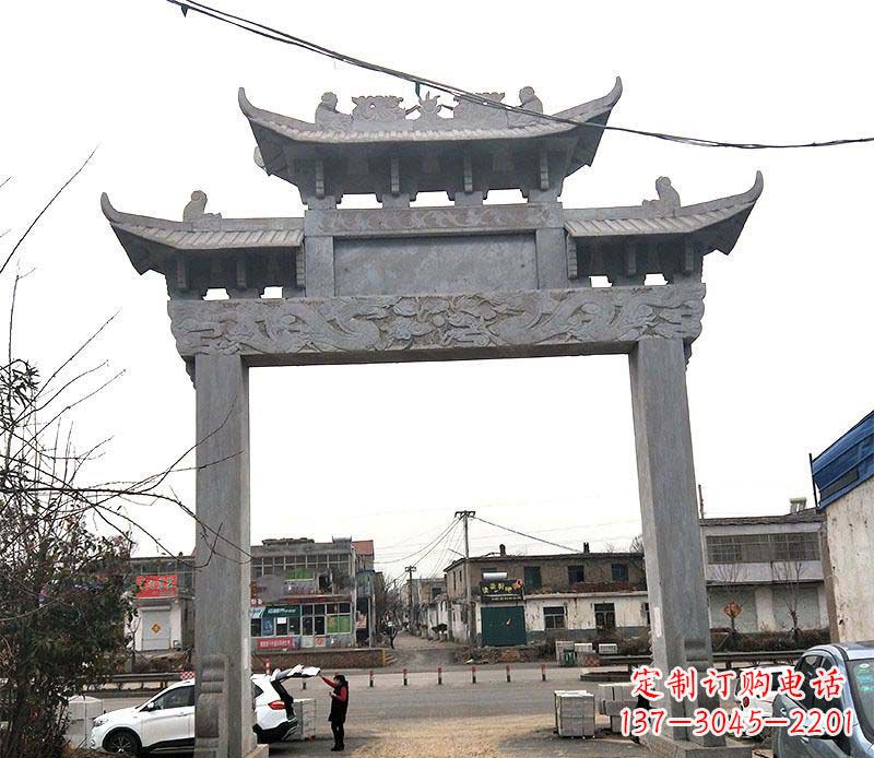 厦门精美大理石牌坊石雕