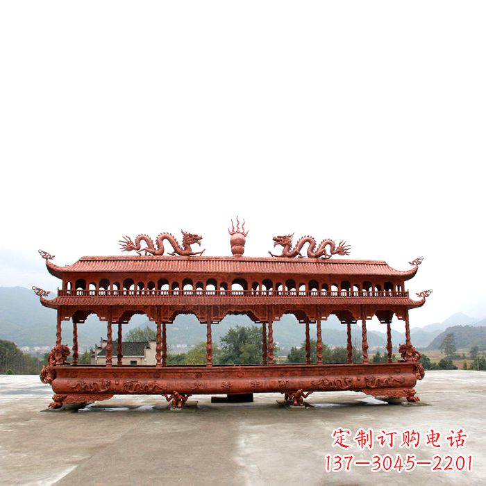 厦门精美铜香炉雕塑