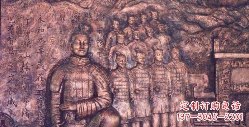 厦门锻铜兵马俑浮雕